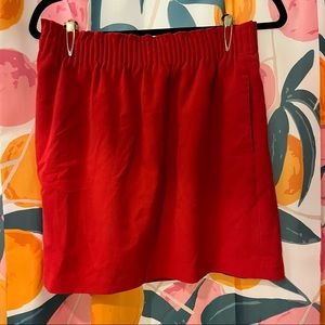 J. Crew Mercantile Sidewalk Red Skirt